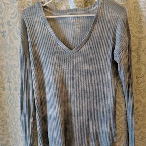 Blue tie dye longsleeve tee